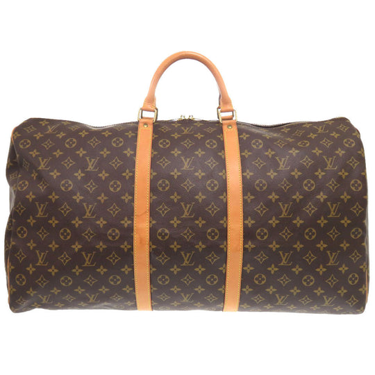 LOUIS VUITTON Boston Duffel bag M41422 Monogram canvas Brown Monogram Keepall 60 mens Used Authentic