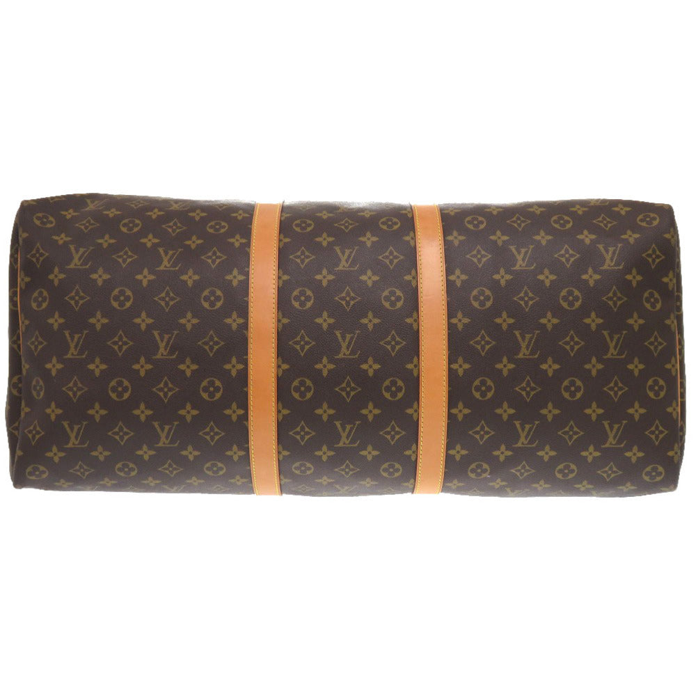 LOUIS VUITTON Boston Duffel bag M41422 Monogram canvas Brown Monogram Keepall 60 mens Used Authentic