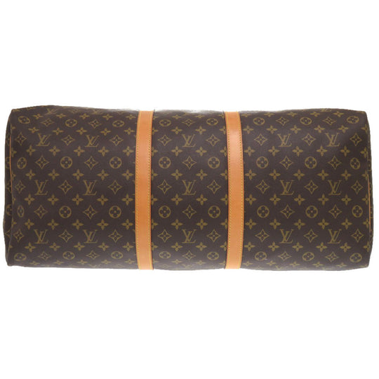LOUIS VUITTON Boston Duffel bag M41422 Monogram canvas Brown Monogram Keepall 60 mens Used Authentic