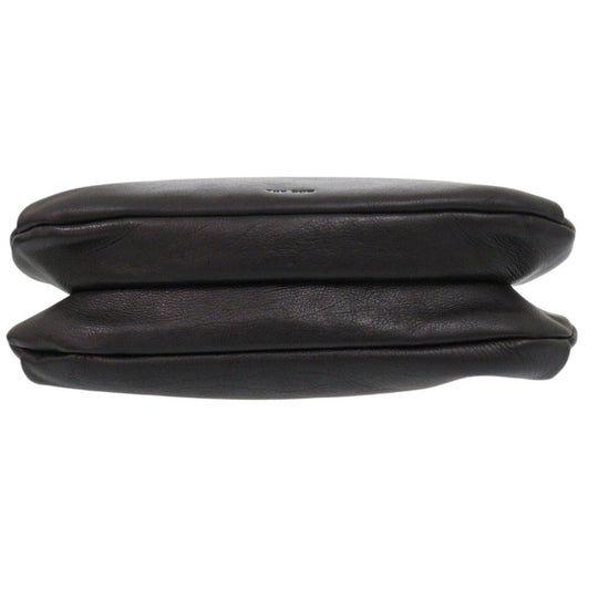 THE ROW Clutch bag W1280L97BLPL Calfskin black Bourse Clutch Women Used Authentic