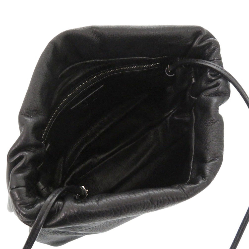 THE ROW Clutch bag W1280L97BLPL Calfskin black Bourse Clutch Women Used Authentic