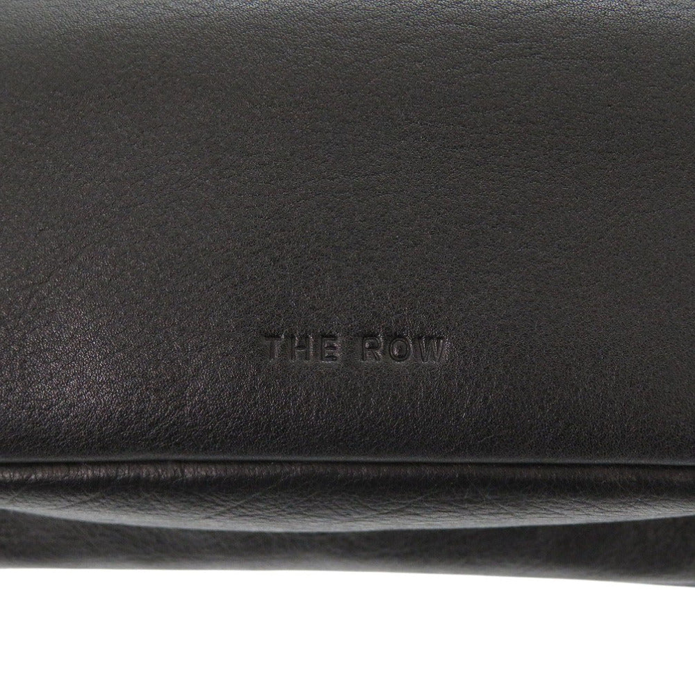 THE ROW Clutch bag W1280L97BLPL Calfskin black Bourse Clutch Women Used Authentic