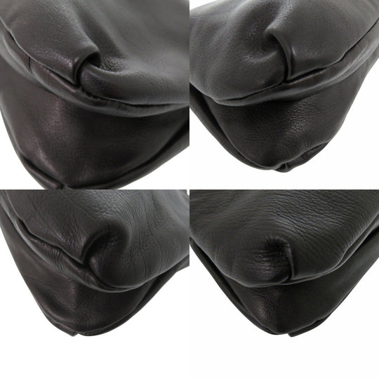 THE ROW Clutch bag W1280L97BLPL Calfskin black Bourse Clutch Women Used Authentic