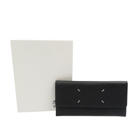 Maison Margiela Long Wallet Purse SA3TT0003 leather black unisex(Unisex) Used Authentic