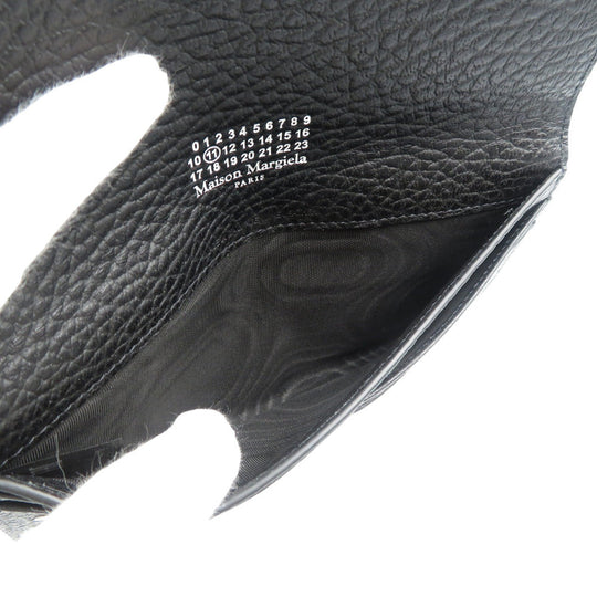 Maison Margiela Long Wallet Purse SA3TT0003 leather black unisex(Unisex) Used Authentic
