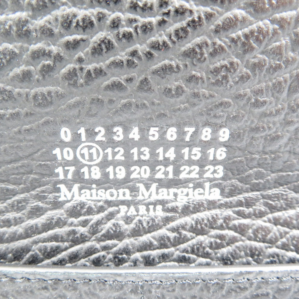 Maison Margiela Long Wallet Purse SA3TT0003 leather black unisex(Unisex) Used Authentic