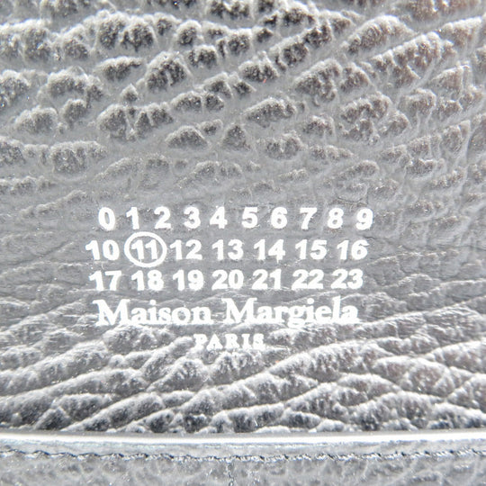 Maison Margiela Long Wallet Purse SA3TT0003 leather black unisex(Unisex) Used Authentic