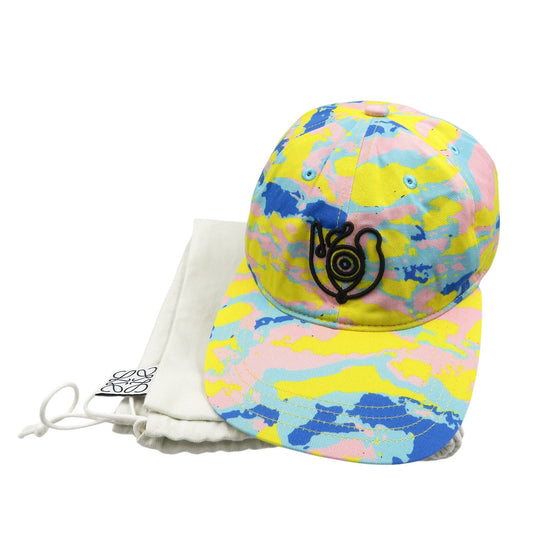 LOEWE Other hats cotton Multi EYE NATURE Baseball Cap mens Used Authentic