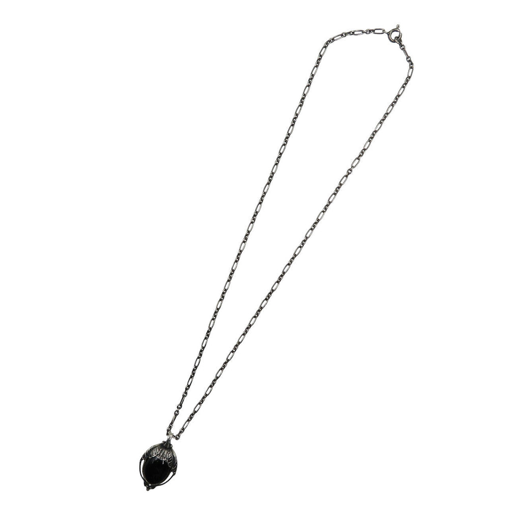 Georg Jensen Necklace Silver925, Moonstone Silver 2010 Heritage Collection Women Used Authentic