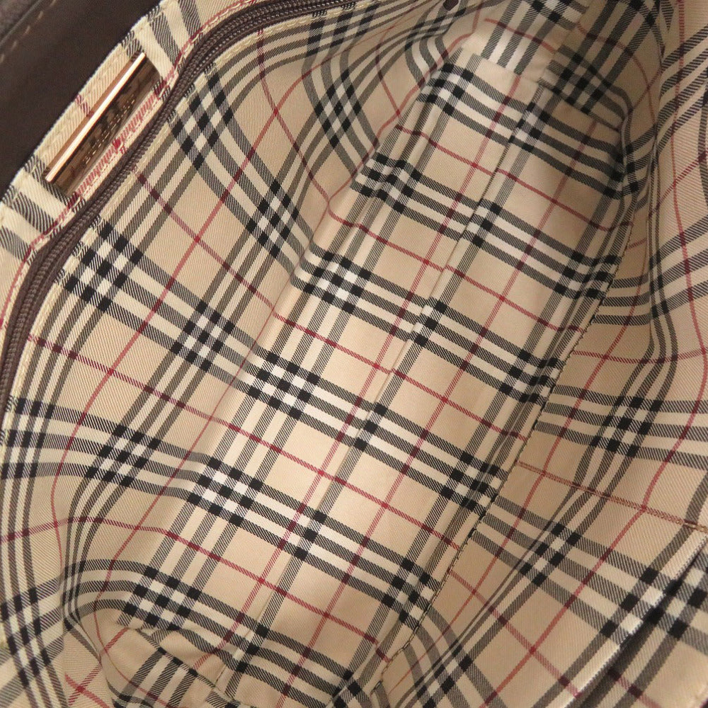 BURBERRY Handbag leather Brown