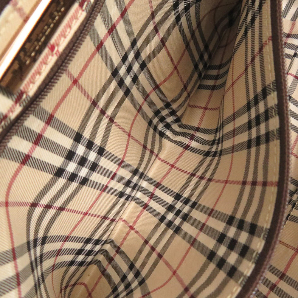 BURBERRY Handbag leather Brown