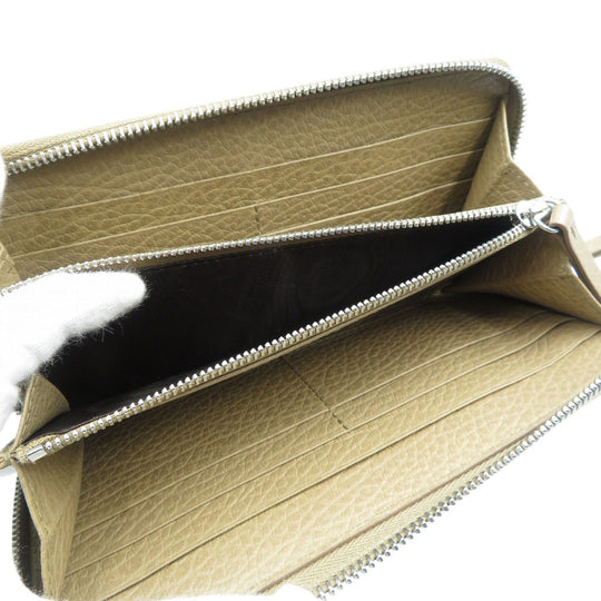 Maison Margiela Long Wallet Purse S56UI0110 leather beige Women Used Authentic