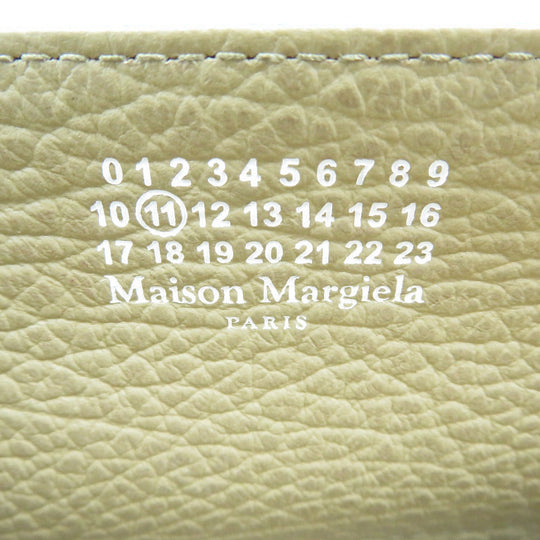 Maison Margiela Long Wallet Purse S56UI0110 leather beige Women Used Authentic