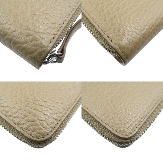 Maison Margiela Long Wallet Purse S56UI0110 leather beige Women Used Authentic