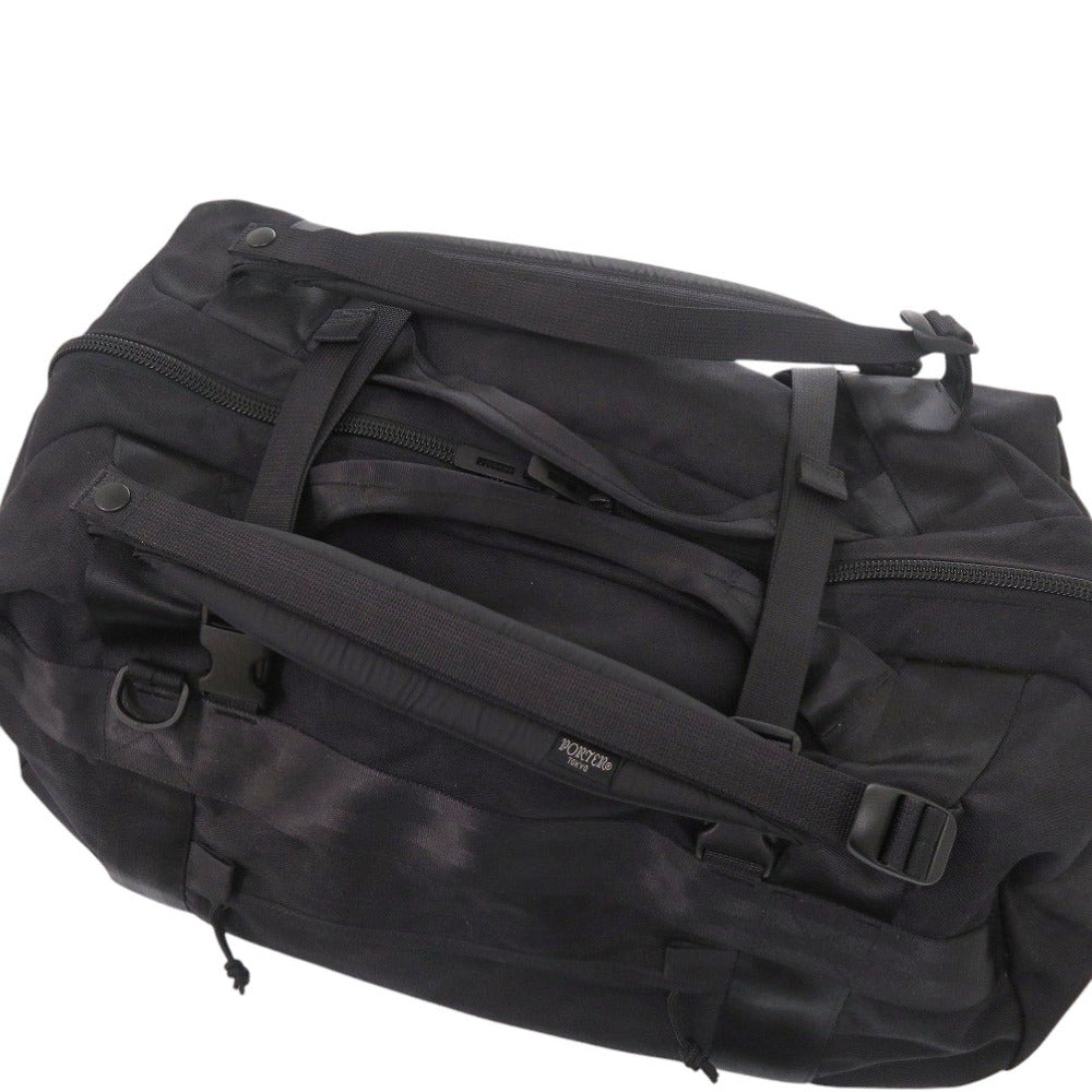 PORTER Boston Duffel bag Nylon black Yoshida Bag Booth Pack L mens Used Authentic