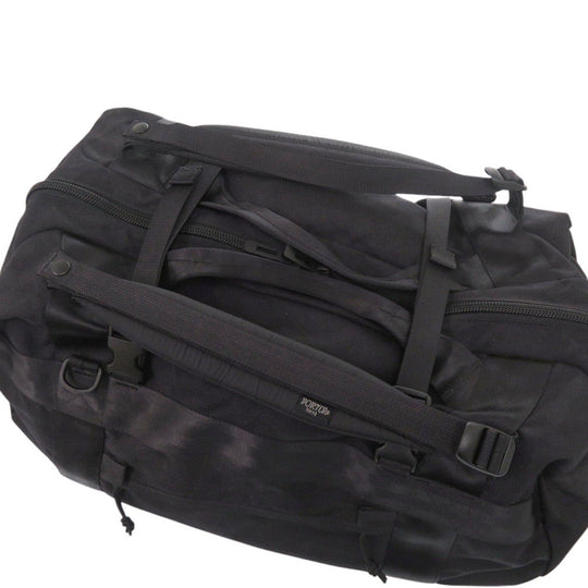 PORTER Boston Duffel bag Nylon black Yoshida Bag Booth Pack L mens Used Authentic