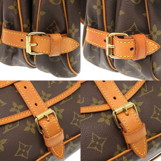 LOUIS VUITTON Shoulder Bag M42256 Monogram canvas Brown Monogram Saumur 30 Women Used Authentic