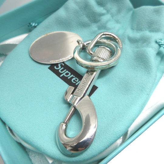 TIFFANY&Co. key ring Silver925 Silver Keyring Supreme collaboration double name oval tag Return to TIFFANY & Co. unisex(Unisex) Used Authentic