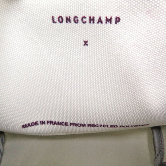 Longchamp Handbag Nylon canvas white Le Pliage Women Used Authentic
