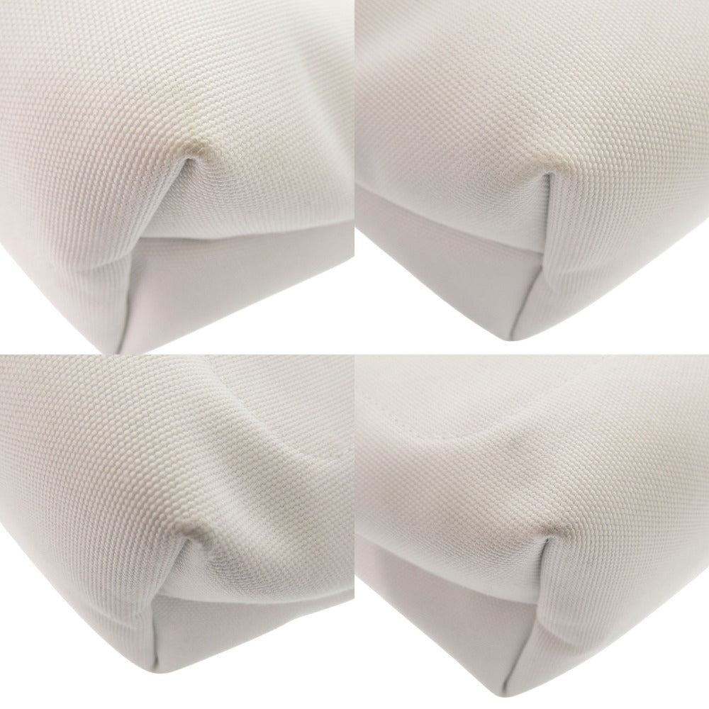 Longchamp Handbag Nylon canvas white Le Pliage Women Used Authentic