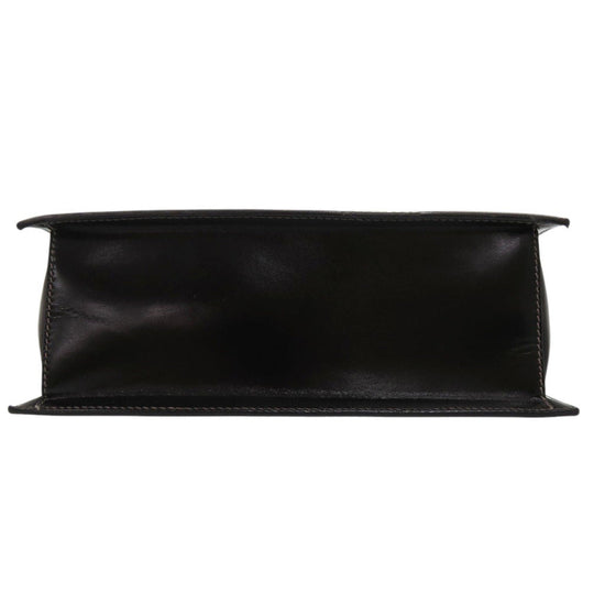 GUCCI Handbag leather black Old Gucci Turnlock Formal Bag Women Used Authentic