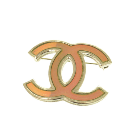 CHANEL Brooch B12P Gold Plated gold COCO Mark Women Used Authentic
