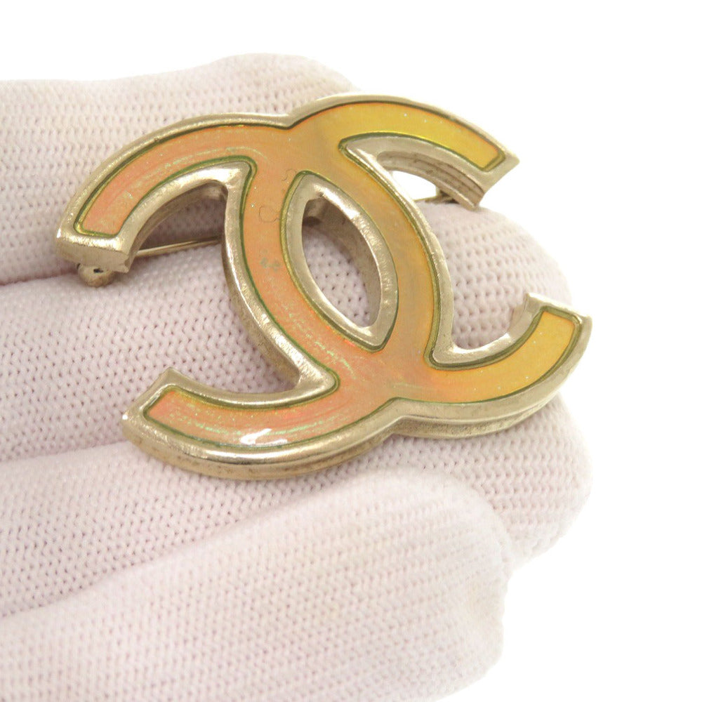 CHANEL Brooch B12P Gold Plated gold COCO Mark Women Used Authentic