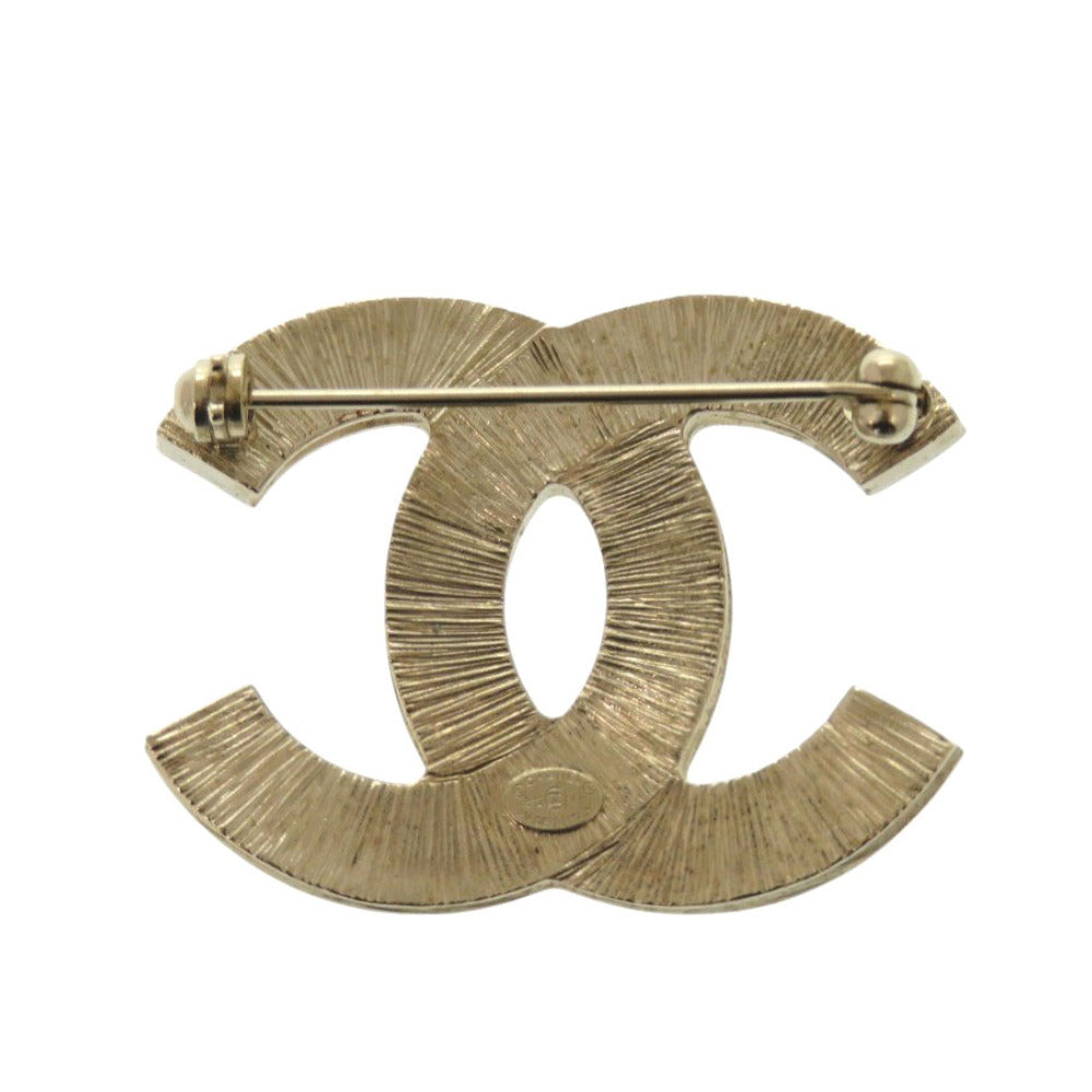 CHANEL Brooch B12P Gold Plated gold COCO Mark Women Used Authentic