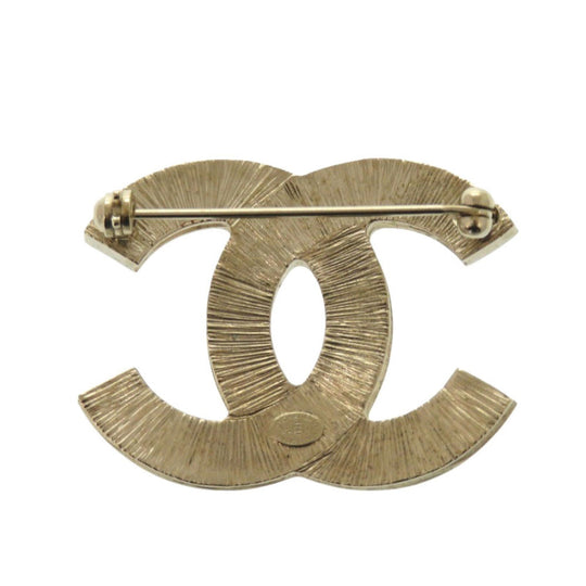 CHANEL Brooch B12P Gold Plated gold COCO Mark Women Used Authentic