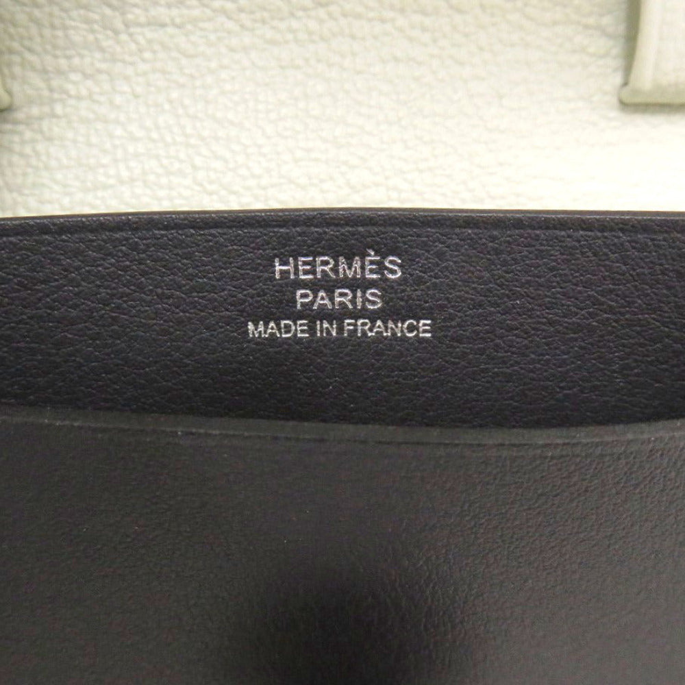 HERMES Card Case Swift, Chevre Cavan cyan Women Used Authentic