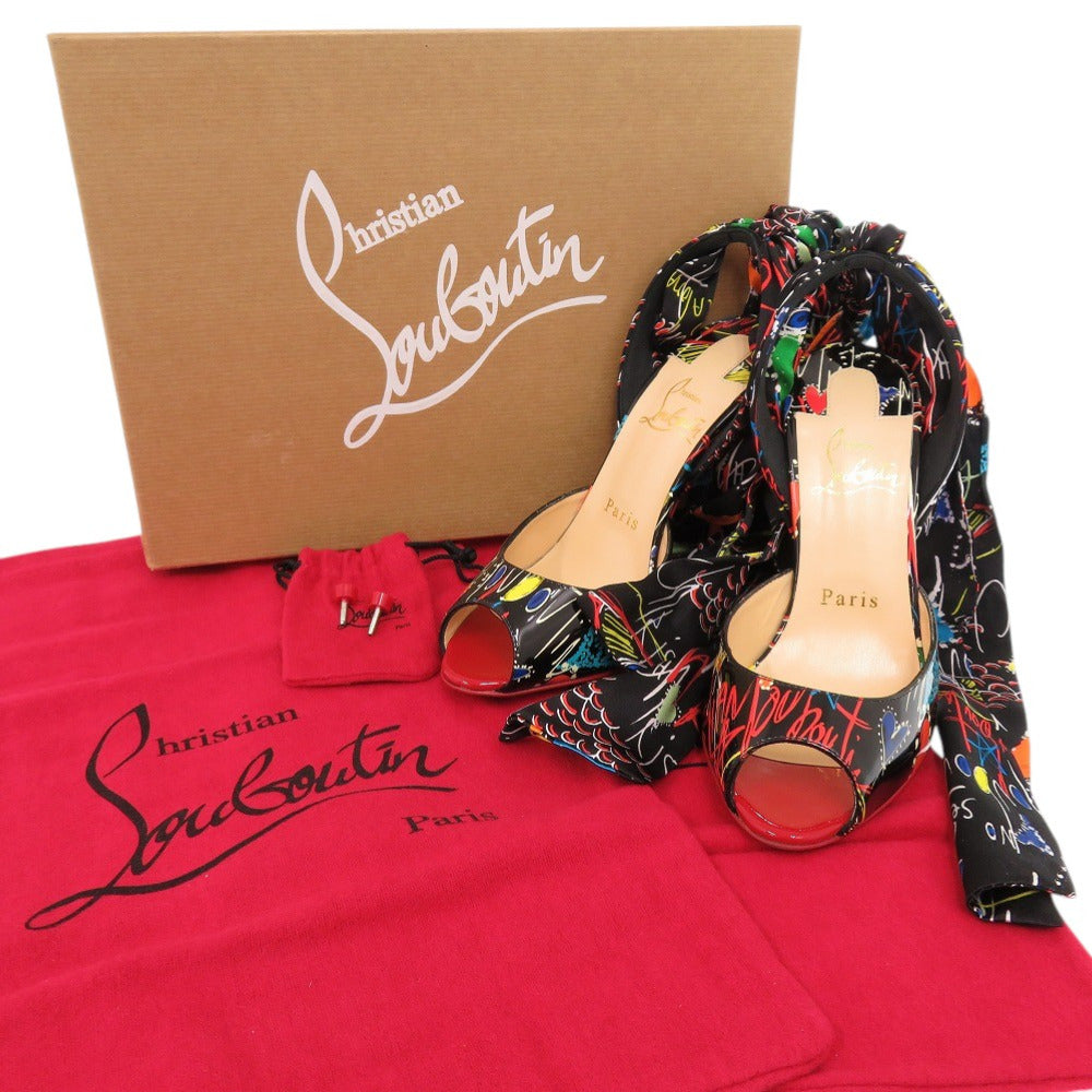 Christian Louboutin pumps Patent Leather, Silk black 36 1/2