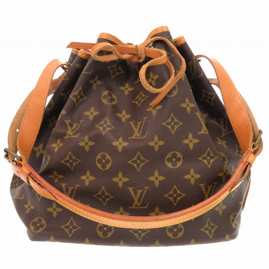 LOUIS VUITTON Shoulder Bag M40818 Monogram canvas Brown Monogram Petit Noe Women Used Authentic