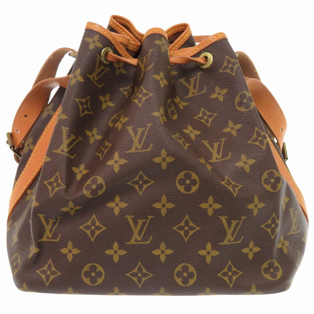 LOUIS VUITTON Shoulder Bag M40818 Monogram canvas Brown Monogram Petit Noe Women Used Authentic