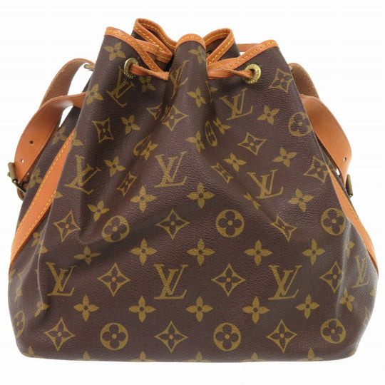 LOUIS VUITTON Shoulder Bag M40818 Monogram canvas Brown Monogram Petit Noe Women Used Authentic
