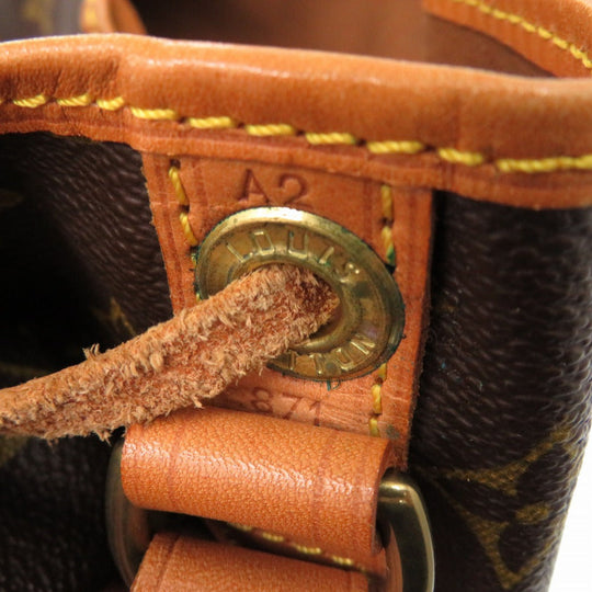 LOUIS VUITTON Shoulder Bag M40818 Monogram canvas Brown Monogram Petit Noe Women Used Authentic
