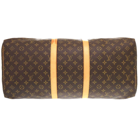 LOUIS VUITTON Boston Duffel bag M41424 Monogram canvas Brown Monogram Keepall 55 mens Used Authentic