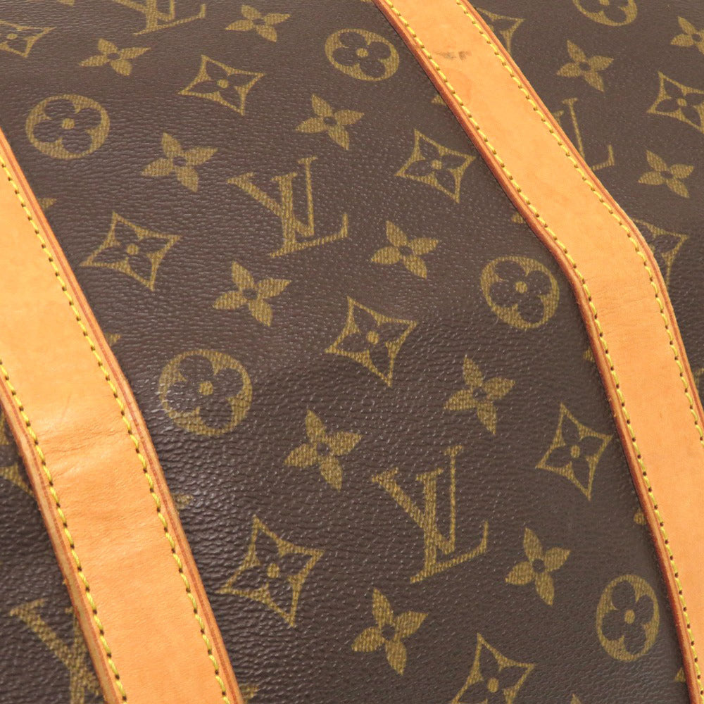 LOUIS VUITTON Boston Duffel bag M41424 Monogram canvas Brown Monogram Keepall 55 mens Used Authentic