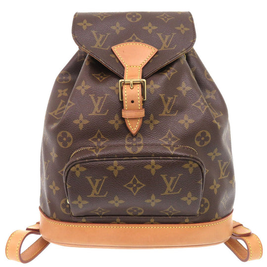 LOUIS VUITTON Backpack M51136 Monogram canvas Brown Monogram MontsourisMM Women Used Authentic
