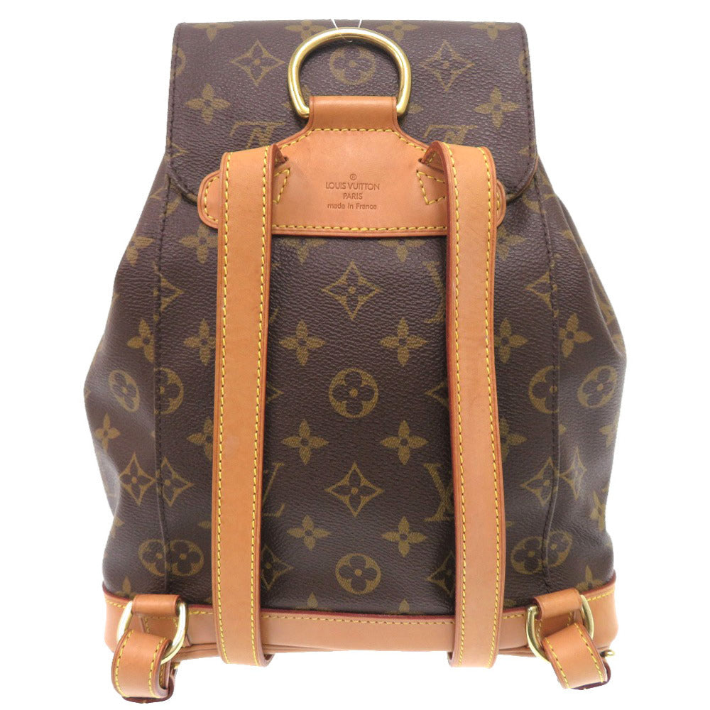 LOUIS VUITTON Backpack M51136 Monogram canvas Brown Monogram MontsourisMM Women Used Authentic