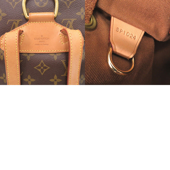 LOUIS VUITTON Backpack M51136 Monogram canvas Brown Monogram MontsourisMM Women Used Authentic
