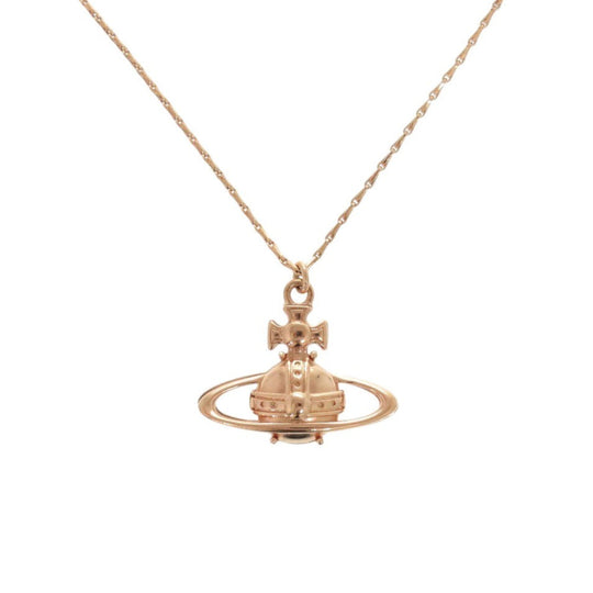 Vivienne Westwood Necklace 63020023-02G002 brass Pink gold Orb SUZIE PENDANT PINK GOLD Women Used Authentic