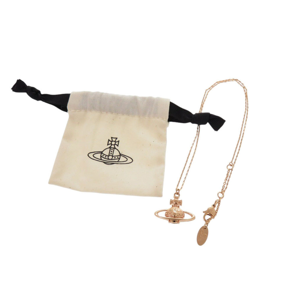 Vivienne Westwood Necklace 63020023-02G002 brass Pink gold Orb SUZIE PENDANT PINK GOLD Women Used Authentic