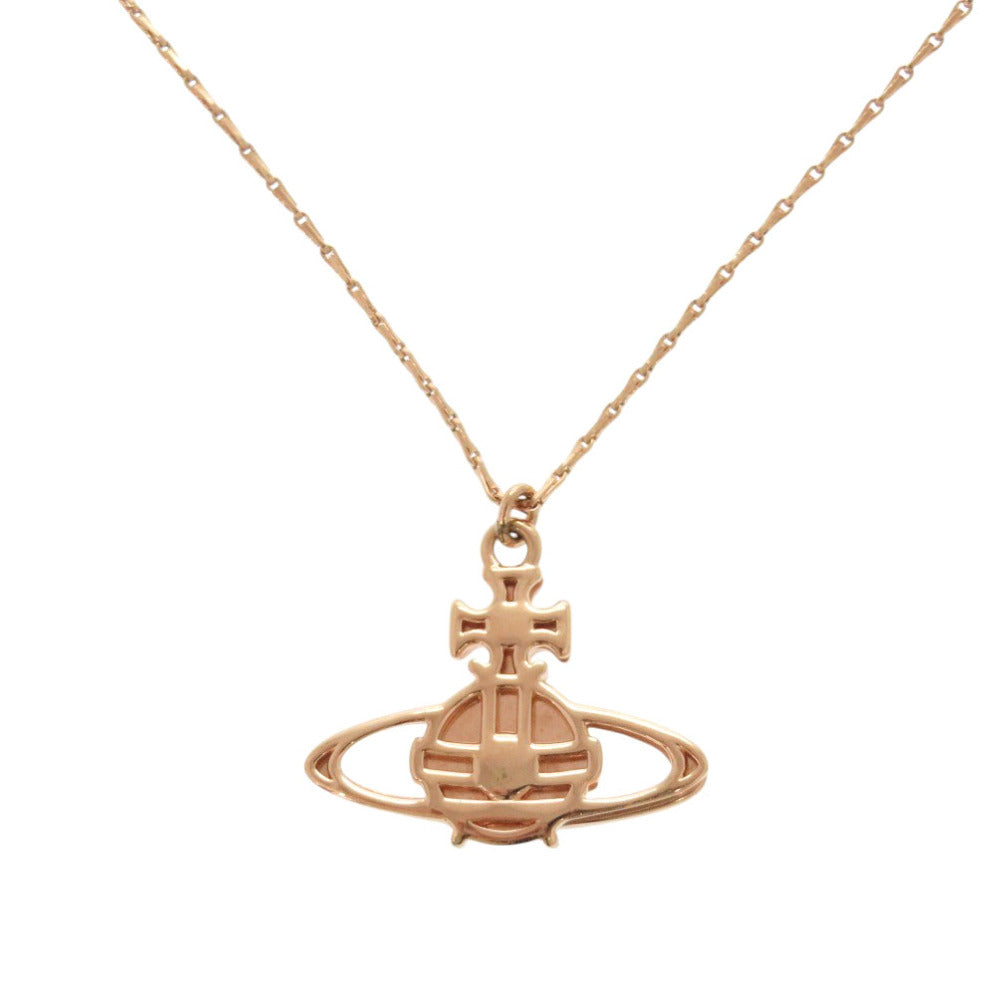 Vivienne Westwood Necklace 63020023-02G002 brass Pink gold Orb SUZIE PENDANT PINK GOLD Women Used Authentic