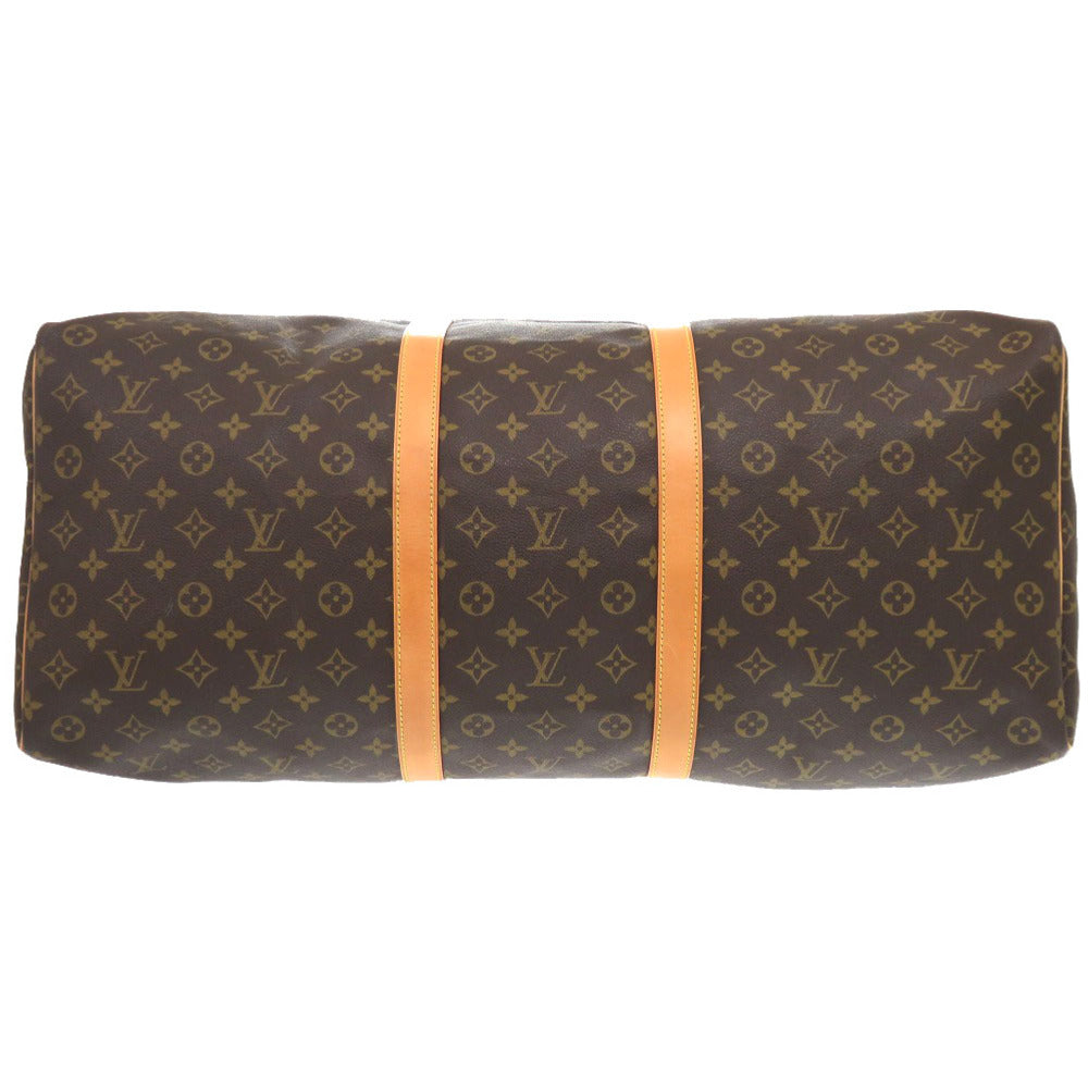 LOUIS VUITTON Boston Duffel bag M41422 Monogram canvas Brown Monogram Keepall 60 mens Used Authentic