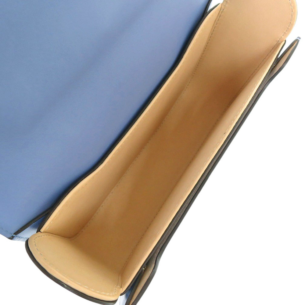 DELVAUX Shoulder Bag AA0574BKN leather Azur Lango PM Women Used Authentic