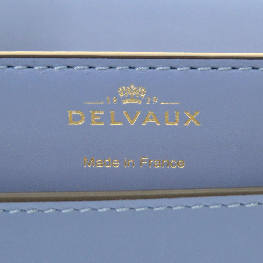 DELVAUX Shoulder Bag AA0574BKN leather Azur Lango PM Women Used Authentic