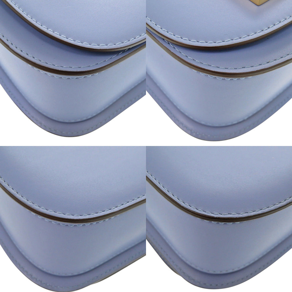 DELVAUX Shoulder Bag AA0574BKN leather Azur Lango PM Women Used Authentic