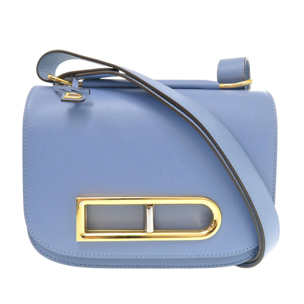 DELVAUX Shoulder Bag AA0574BKN leather Azur Lango PM Women Used Authentic