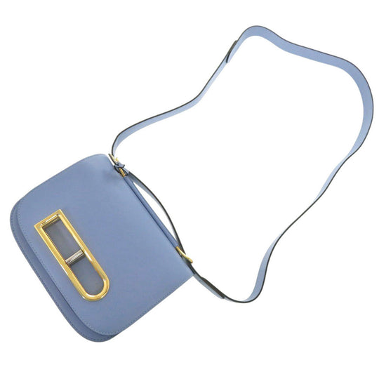 DELVAUX Shoulder Bag AA0574BKN leather Azur Lango PM Women Used Authentic