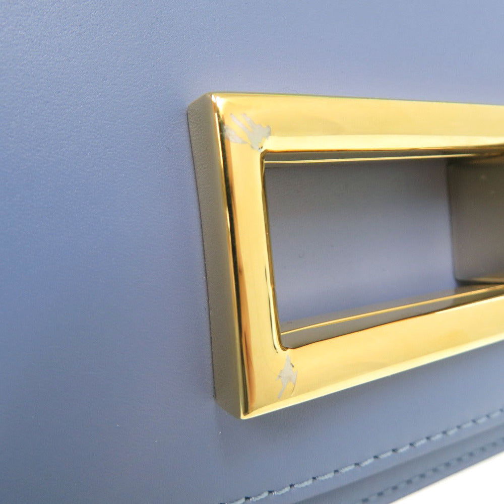 DELVAUX Shoulder Bag AA0574BKN leather Azur Lango PM Women Used Authentic